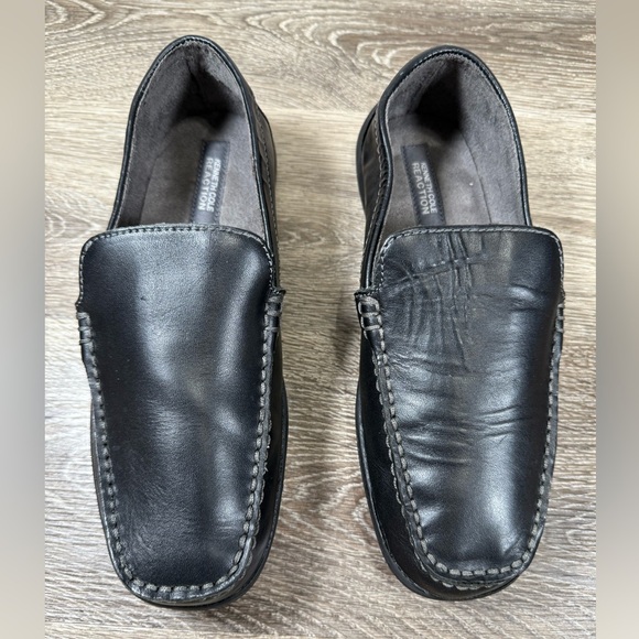 Kenneth Cole Reaction Shoes Men sz:7 Black Loafer Office Preppy Classic Comfort - Picture 5 of 8
